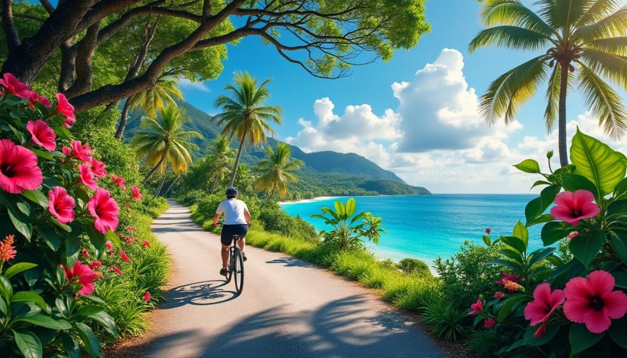 découvrez les plus beaux itinéraires à vélo en martinique et explorez des paysages exceptionnels entre plages paradisiaques, forêts luxuriantes et villages authentiques. préparez votre aventure cycliste avec nos conseils et circuits incontournables !